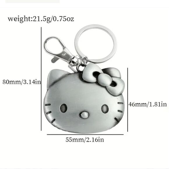 3 for $26 - Hello Kitty Metal Keychain Bag Charm Sanrio - Picture 2 of 6